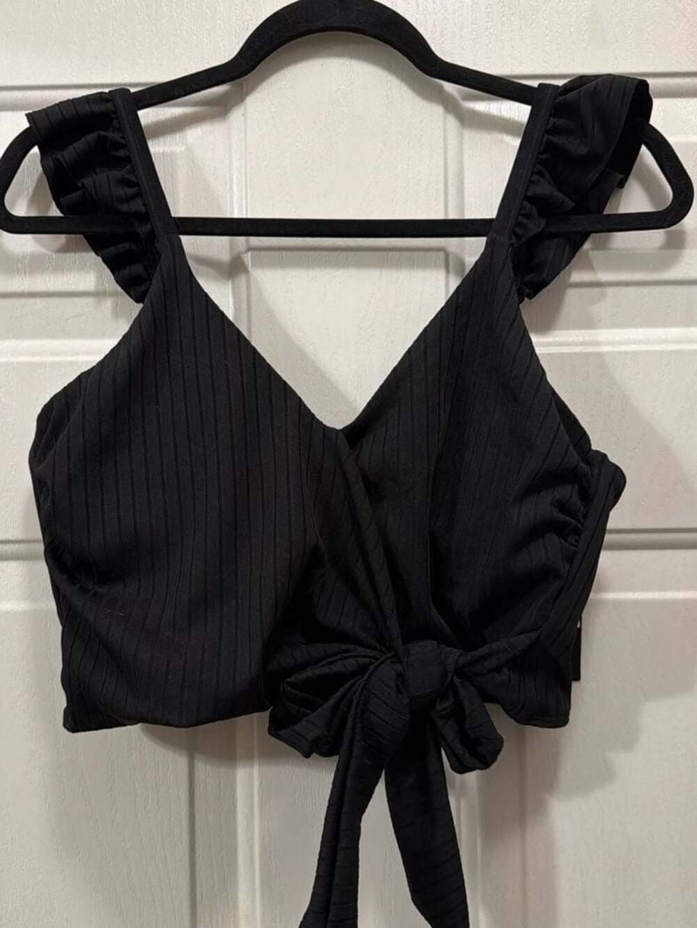 Ibiza Swimwear Black Ribbed top